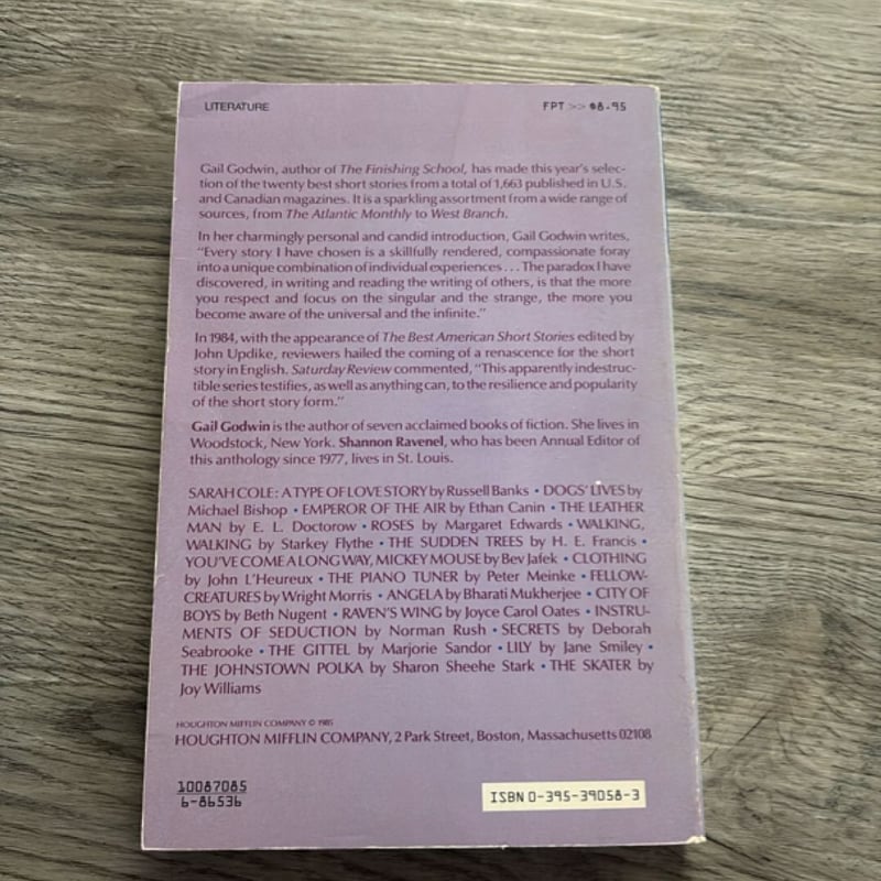 The Best American Short Stories, 1985