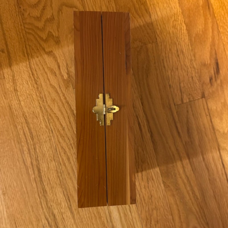 Bible in wooden box 