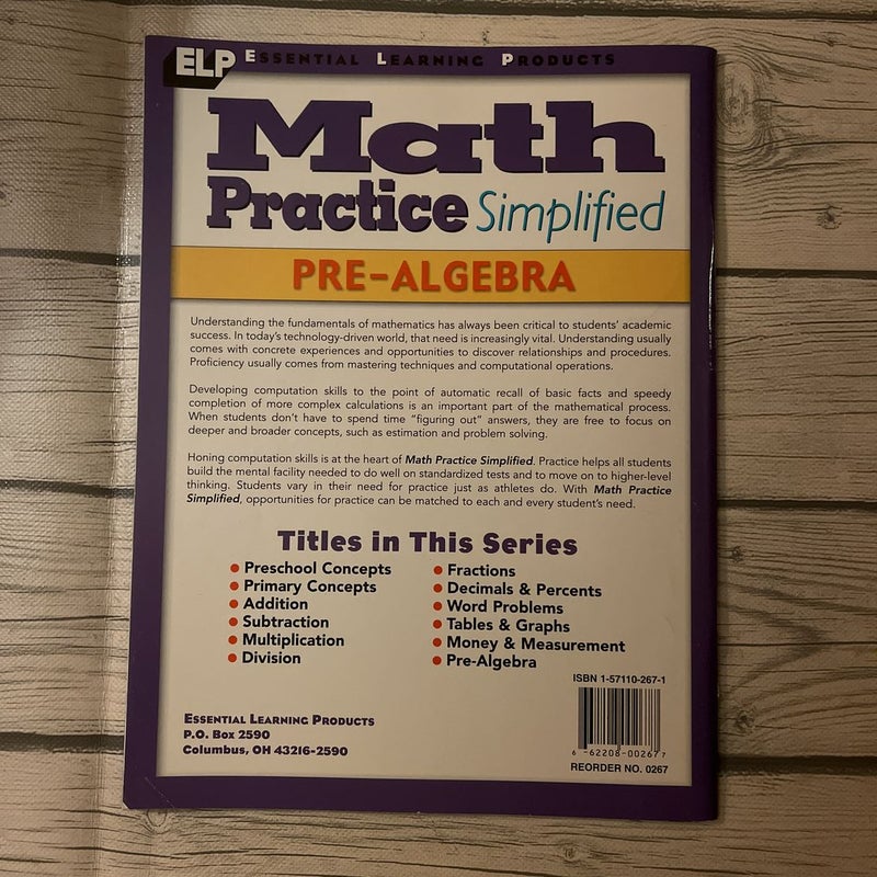 Pre-algebra
