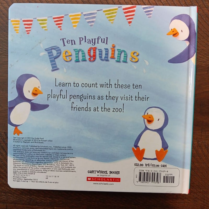 Ten Playful Penguins