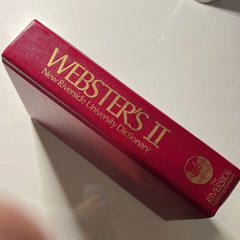 Websters II New Riverside University Dictionary
