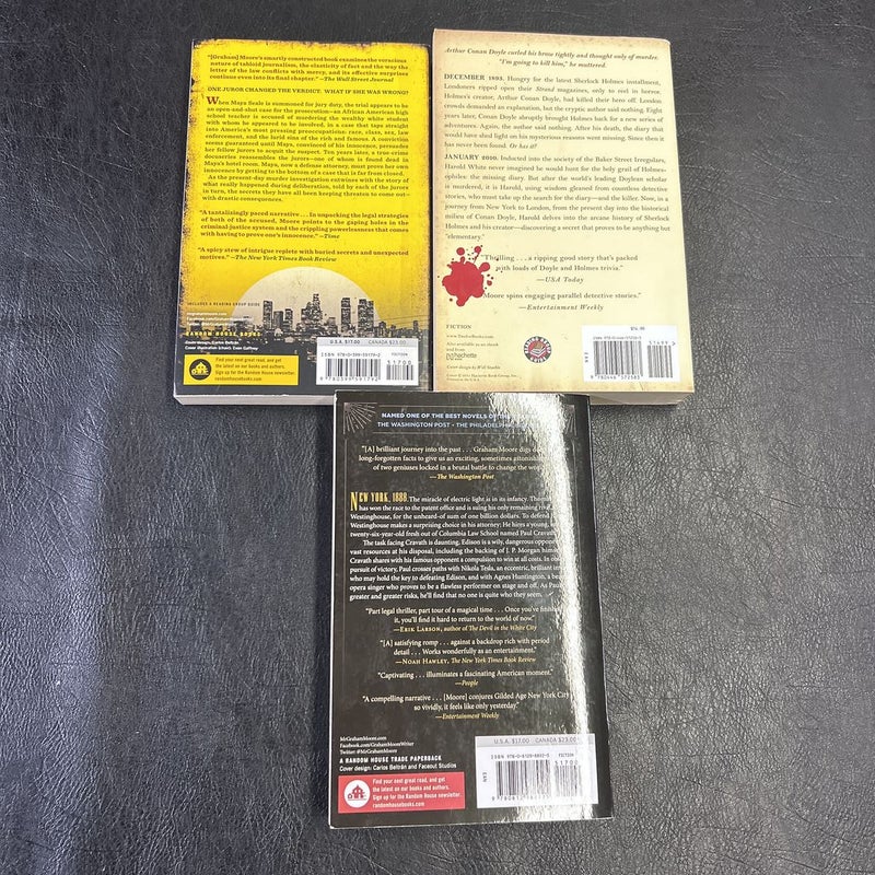 Graham Moore 3 Paperback bundle 