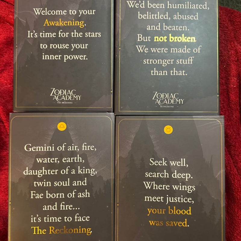 Zodiac Academy Bookish Box 1-4