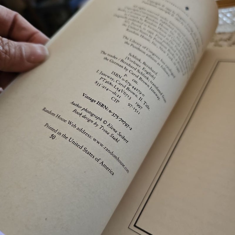 The Reader (Movie Tie-In Edition)