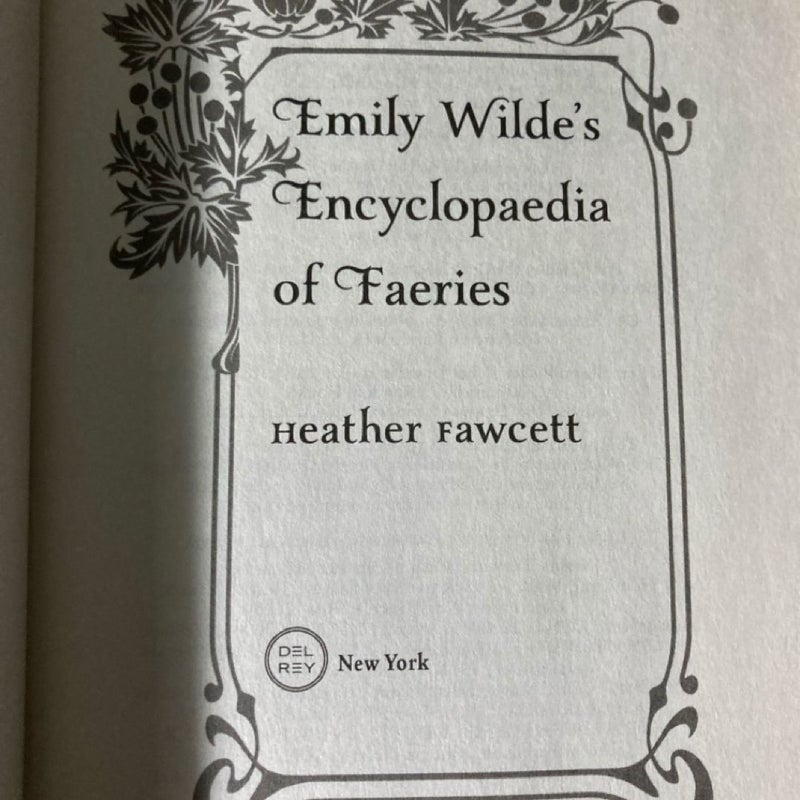 Emily Wilde's Encyclopaedia of Faeries