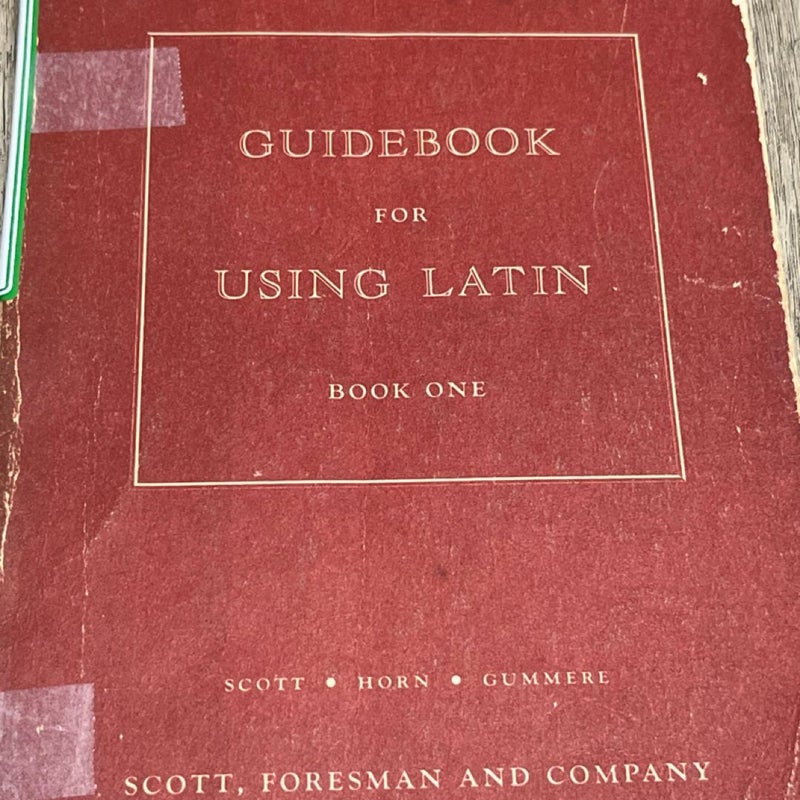 Using Latin, Book 1  Translation Key & Guidebook Annabel Horn; John Flagg..3 Lot