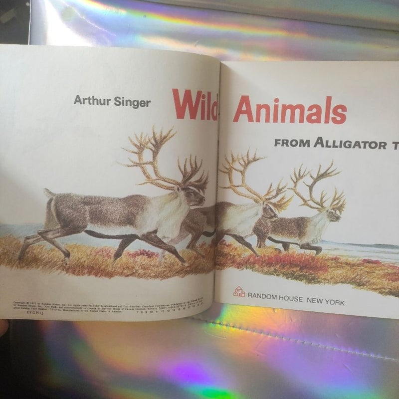 Wild animals from alligator to zebra the best book club ever vintage 1973