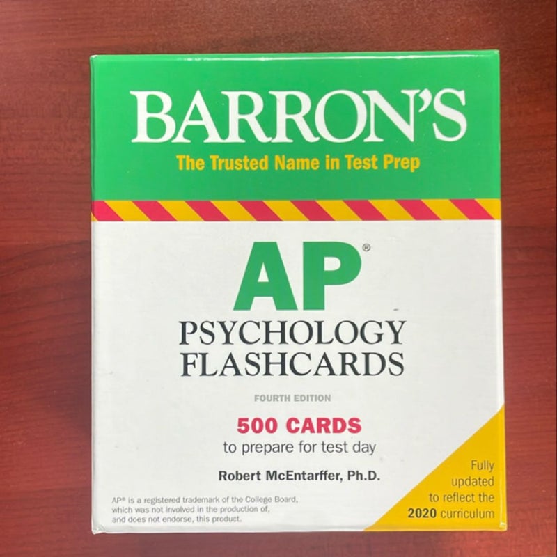 AP Psychology Flashcards, Barron’s Fourth Edition