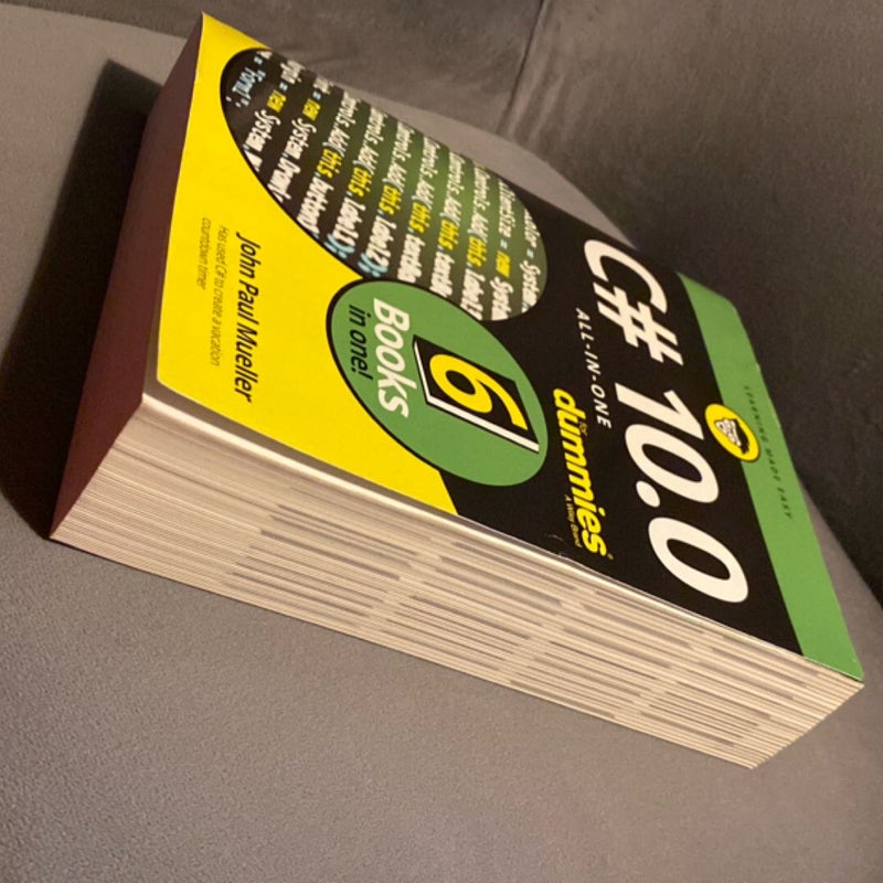 C# 10. 0 All-In-One for Dummies