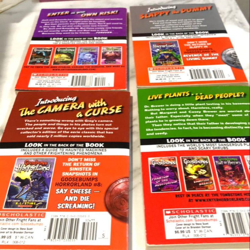 Goosebumps- rereleased covers 4 pack