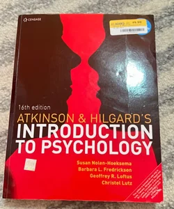 Atkinson and Hilgards Introduction to Psychology 