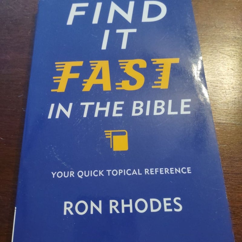 Find It Fast in the Bible