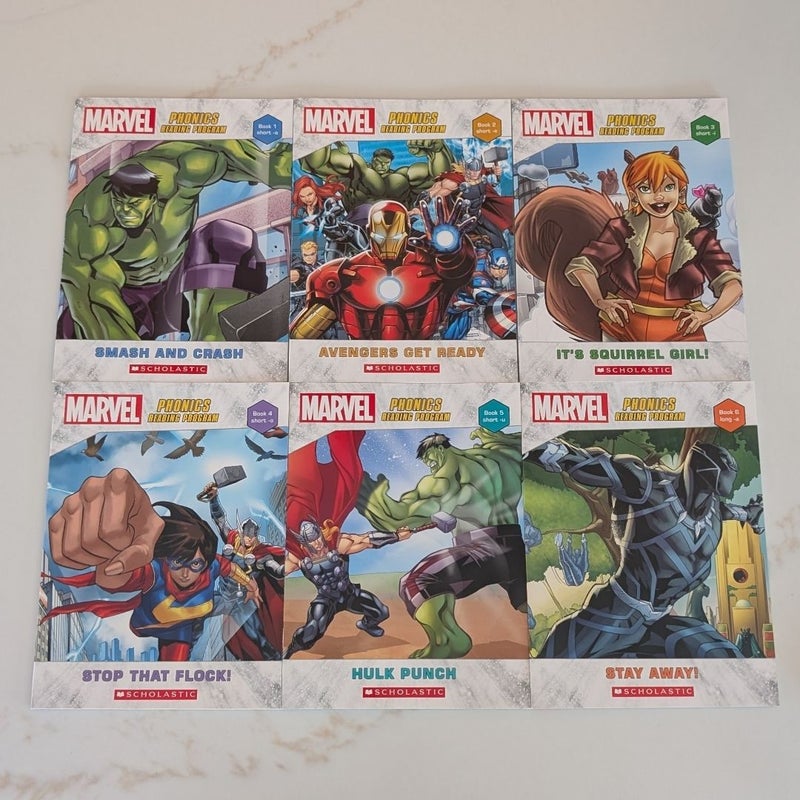 Marvel Phonics Reading Program Box Set - 12 Books