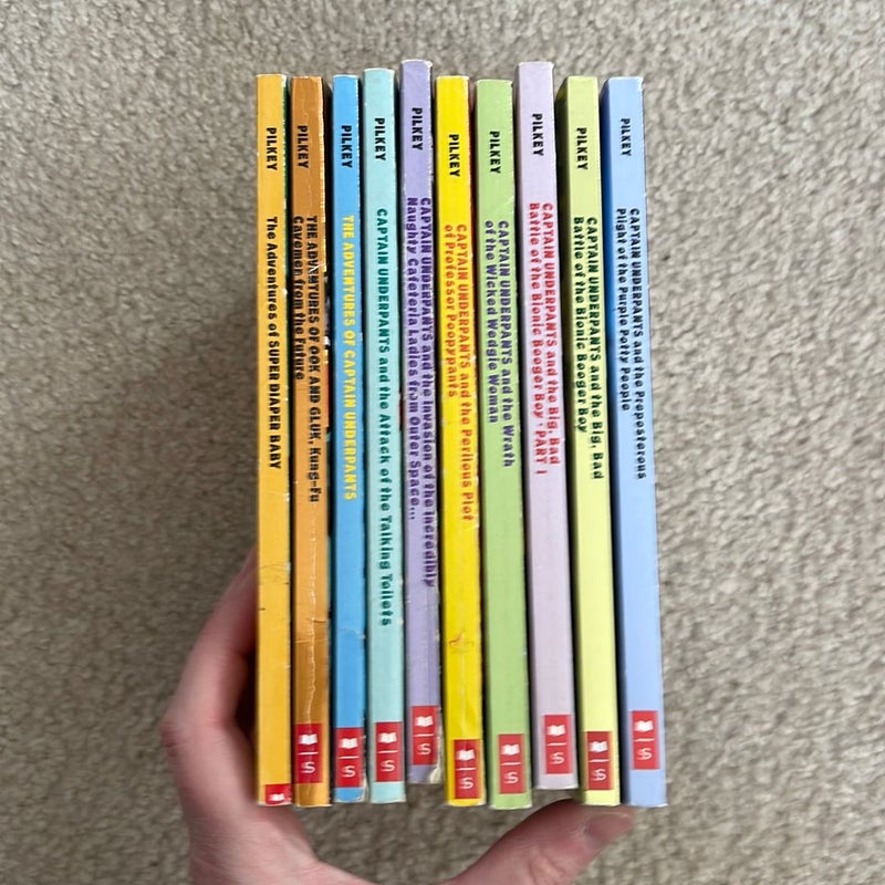 Captain Underpants 10 book set