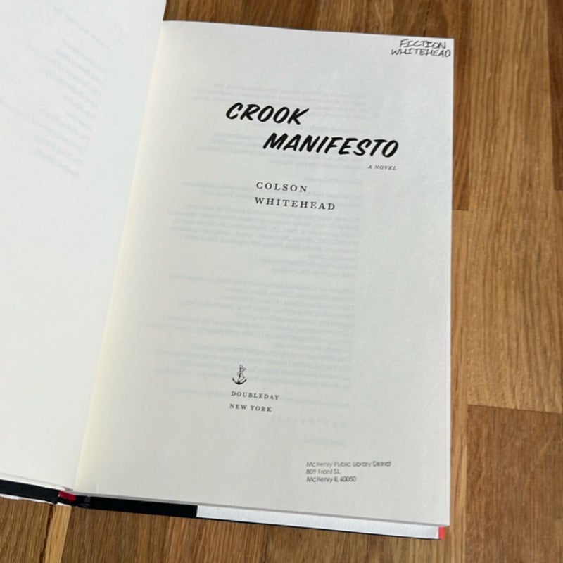 Crook Manifesto (FIRST EDITION)