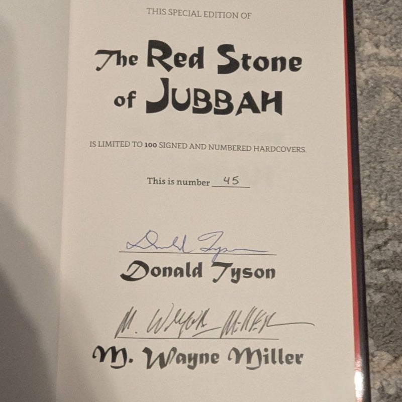 The Red Stone of Jubbah (SIGNED AND NUMBERED)