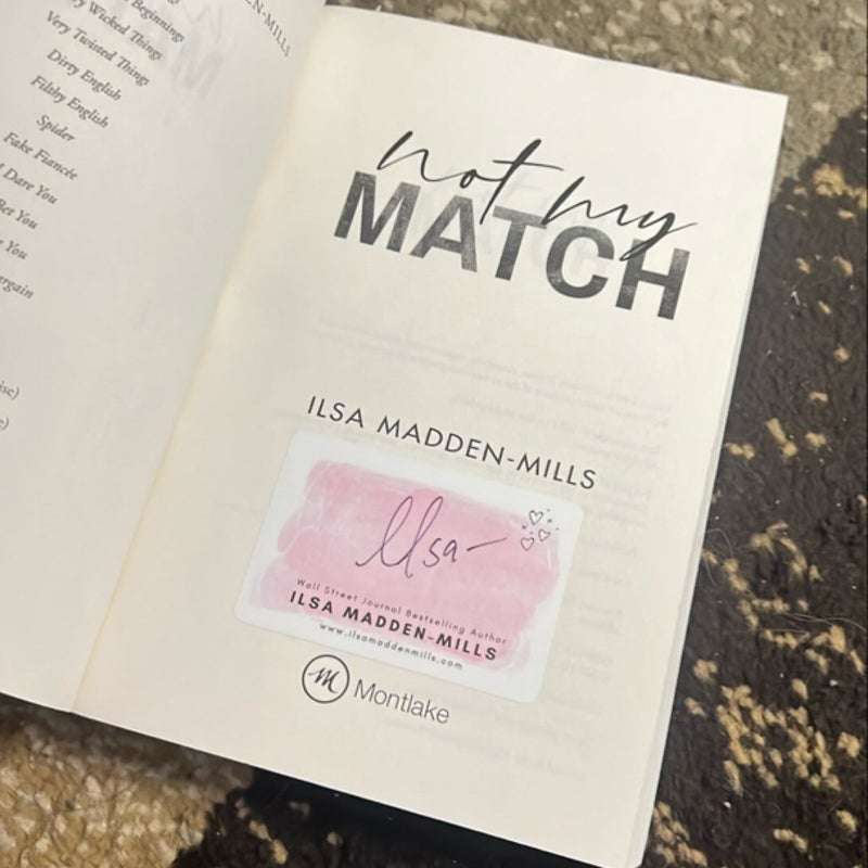 Not My Romeo & Not My Match *Double Signed Bookplate Bundle*