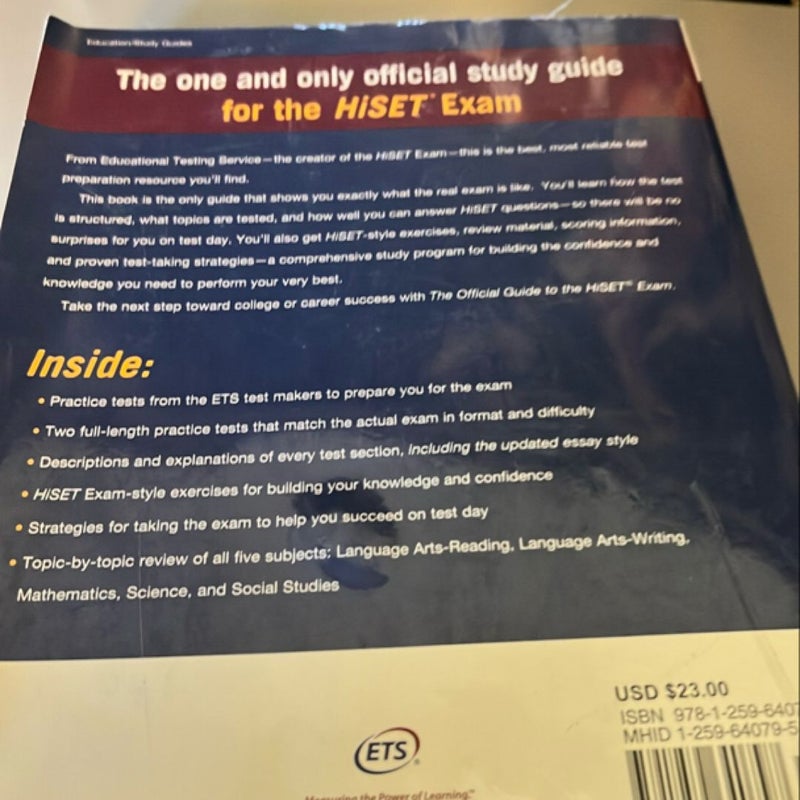 The Official Guide to the HiSET Exam, Second Edition by Educational ...