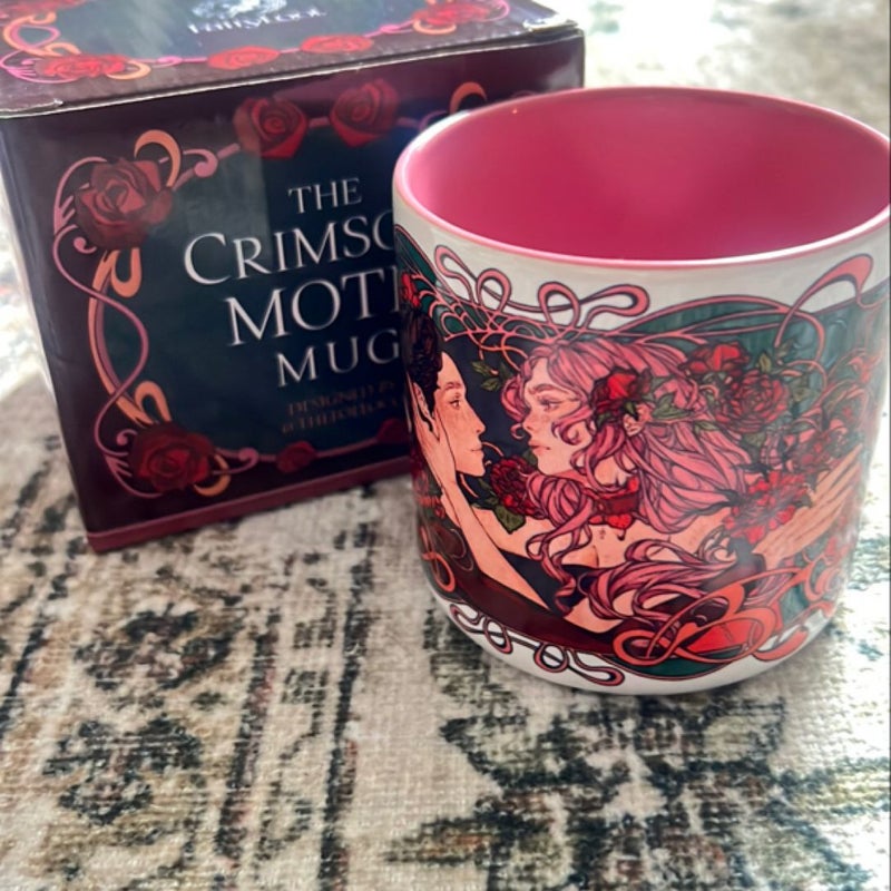 Fairyloot Crimson Moth mug