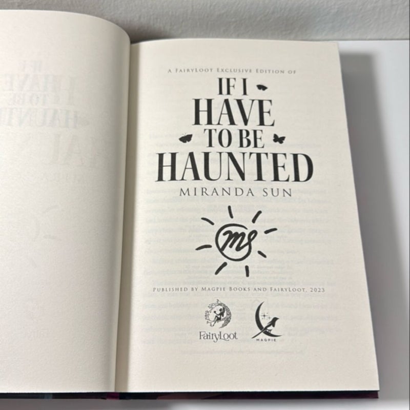 If I Have to Be Haunted