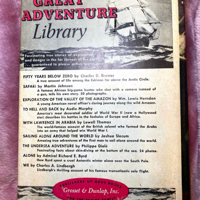 Around The World In Eighty Days By Jules Verne HC DJ Grosset & Dunlap Vtg 1956