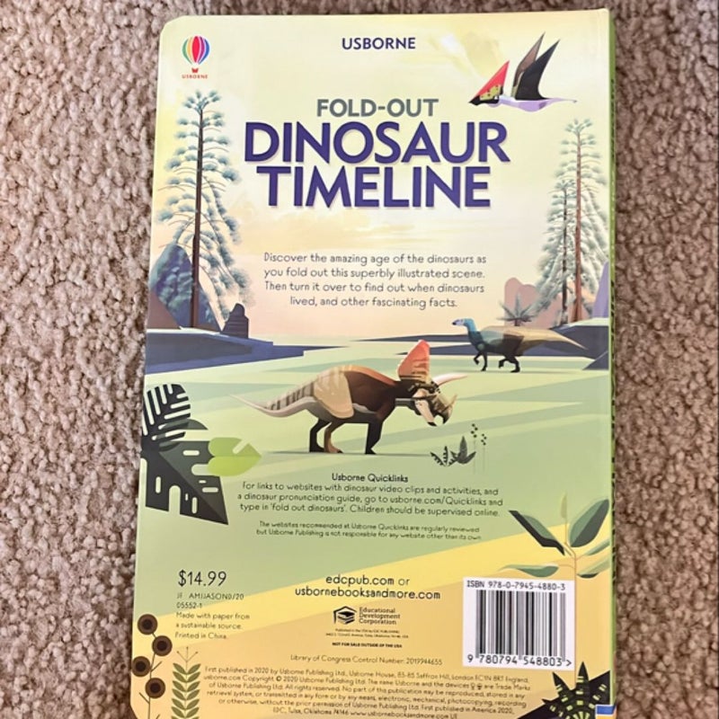 Fold Out Dinosaur Timeline