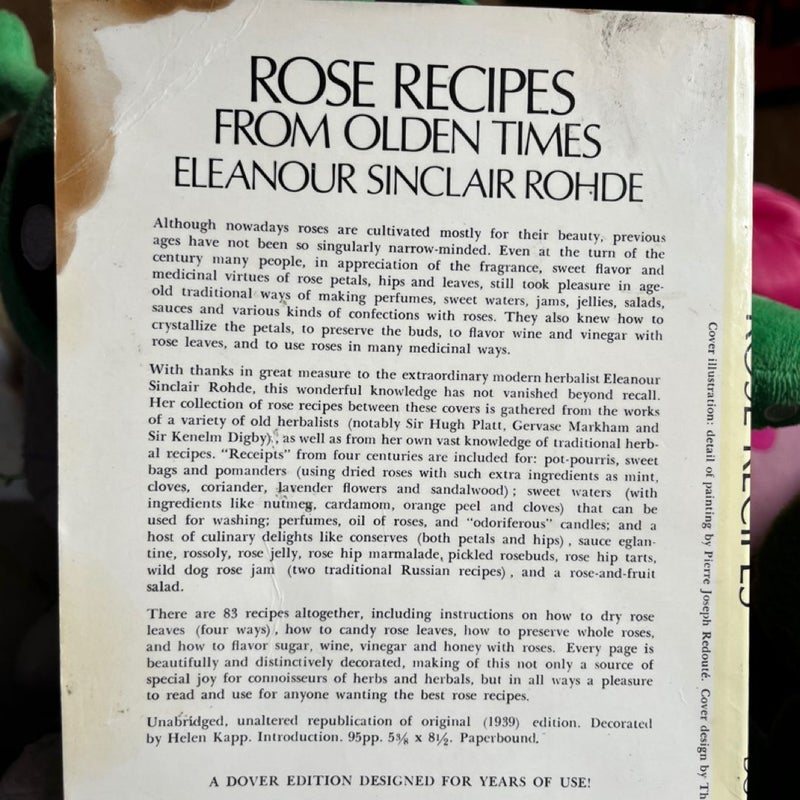 Rose Recipes From Olden Times 