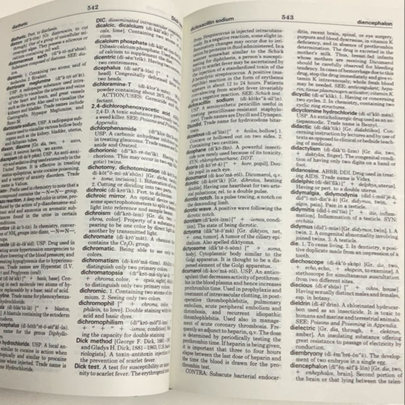 Taber's Cyclopedic Medical Dictionary - Not Thumb-Indexed