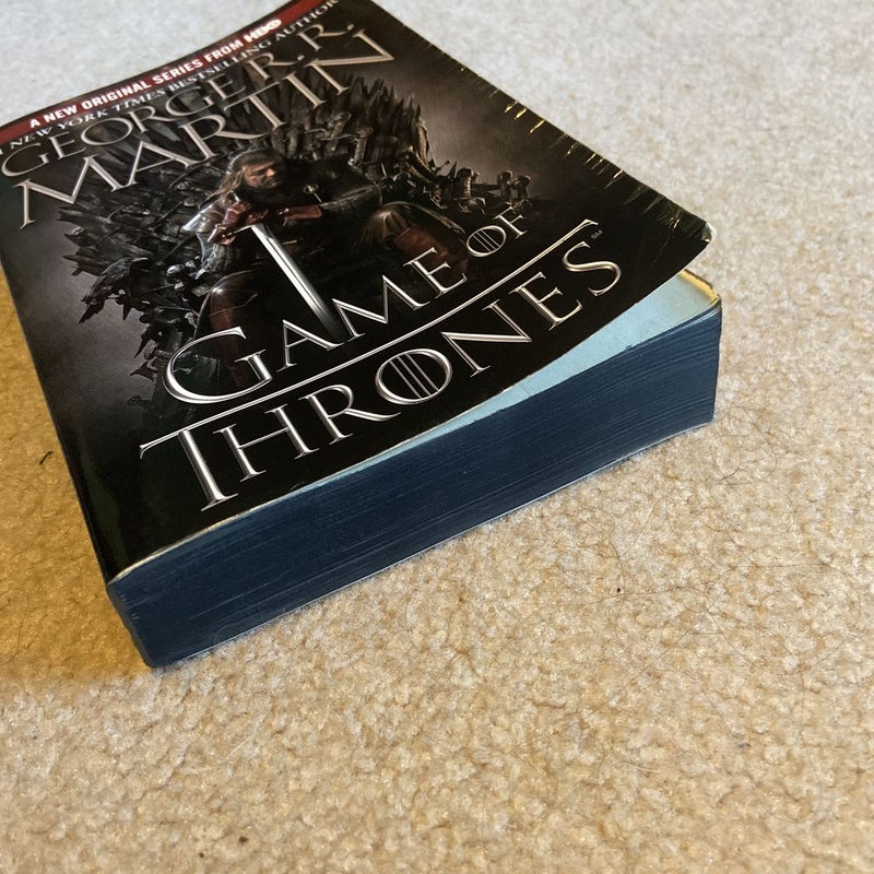 A Game of Thrones (HBO Tie-In Edition) with Custom Sprayed Edges