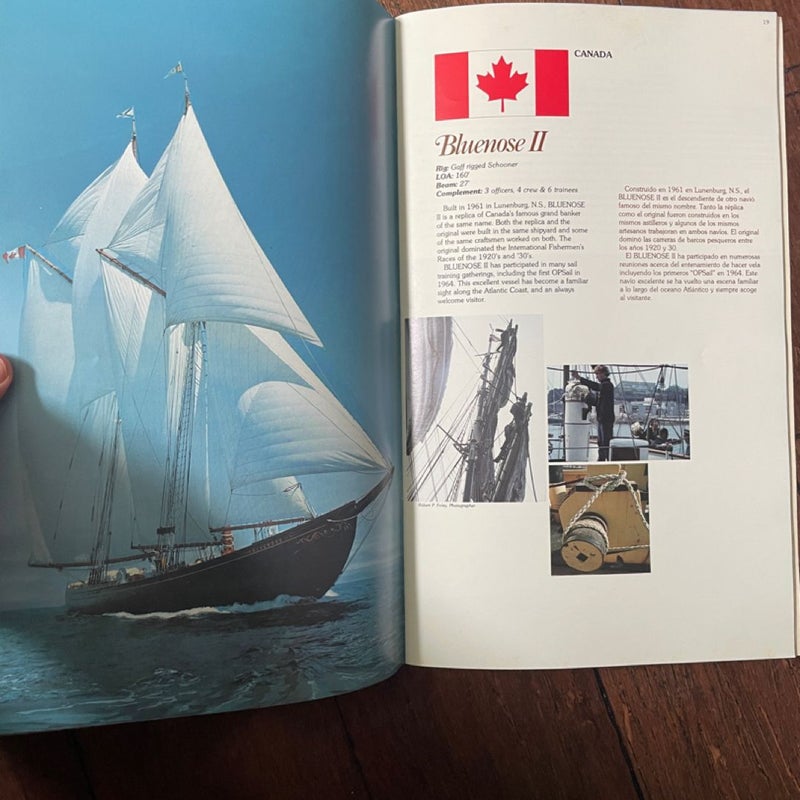 Vintage 1982 Philadelphia Tall Ships Long Book
