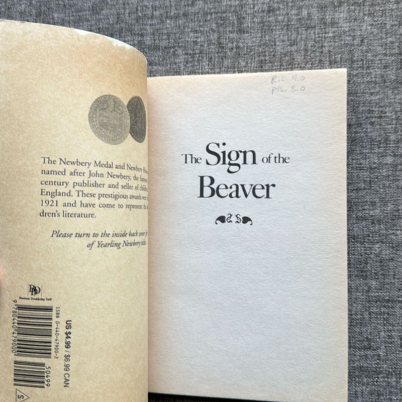 The Sign of the Beaver
