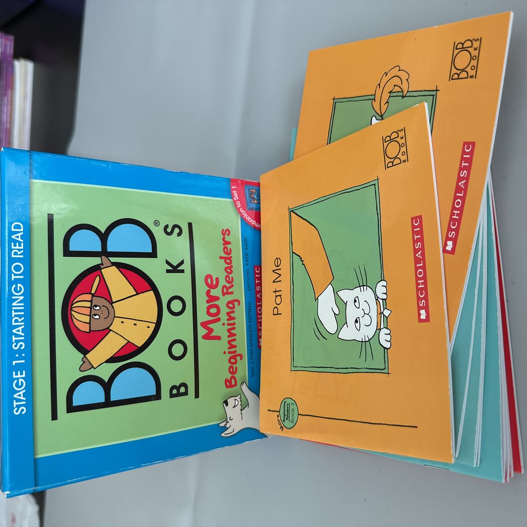 Bob Books - More Beginning Readers Box Set | Phonics, Ages 4 and up, Kindergarten (Stage 1: Starting to Read)