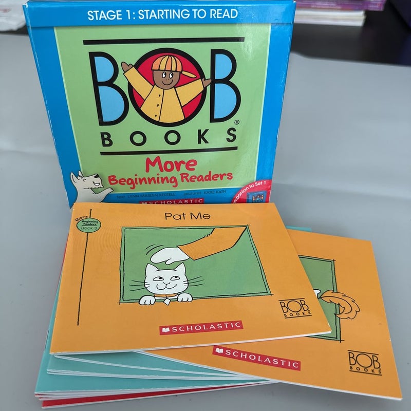 Bob Books - More Beginning Readers Box Set | Phonics, Ages 4 and up, Kindergarten (Stage 1: Starting to Read)