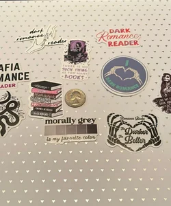 Dark Romance Book Stickers