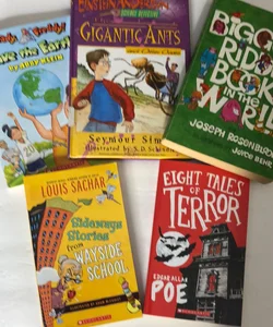 Set of 5 kids books including The Gigantic Ants and Other Cases