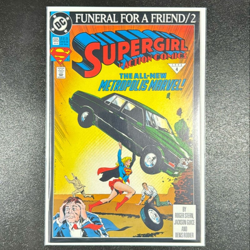 Supergirl in Action Comics # 685 Jan 1993 / 4 Funeral for a Friend / 2 DC Comics