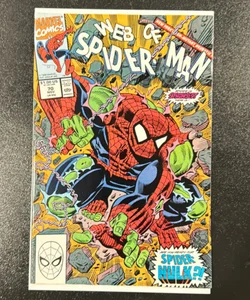 Web of Spider-Man # 70 Nov 1990 Marvel Comics Spider-Hulk 