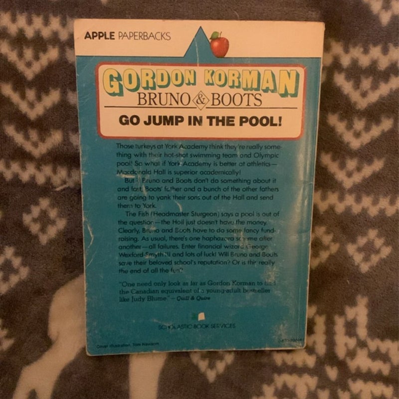 Vintage 1979 Bruno & Boots Go Jump in the Pool! Paperback Book