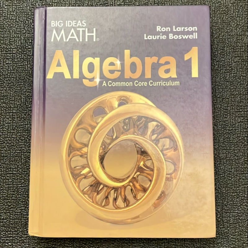 Larson Big Ideas Algebra 1 2015