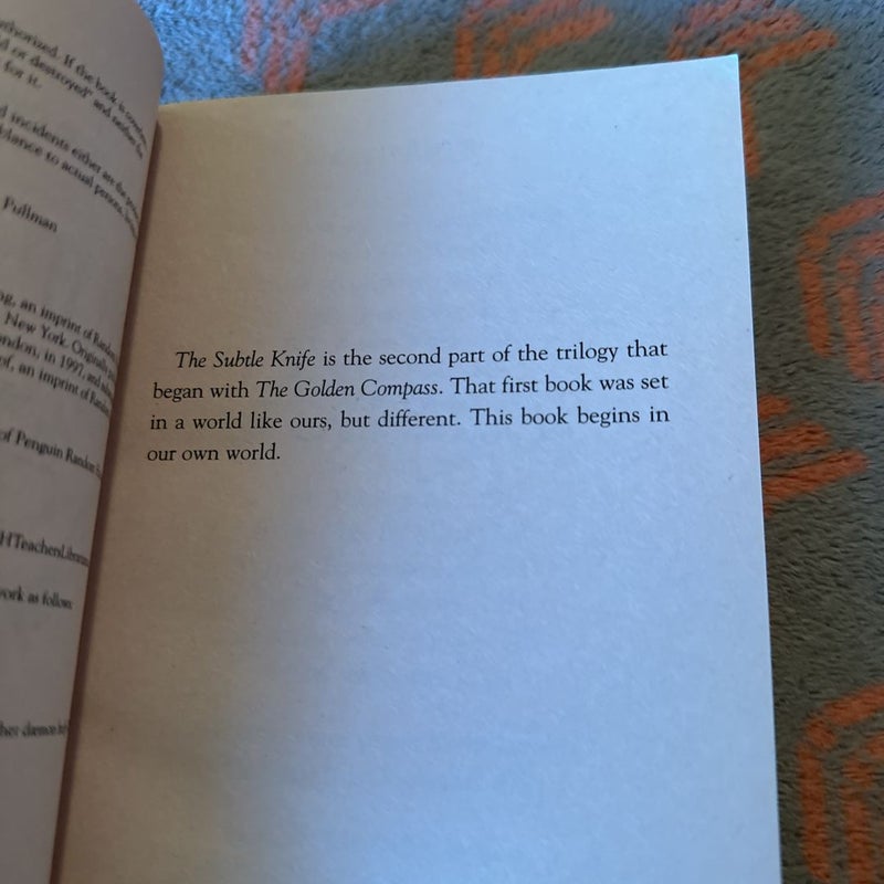 His Dark Materials: the Subtle Knife (Book 2)