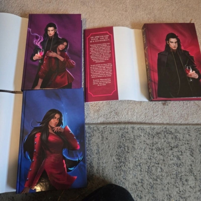 Signed Fairyloot young adult fantasy sprayed edges exclusive magic study poison study fire study