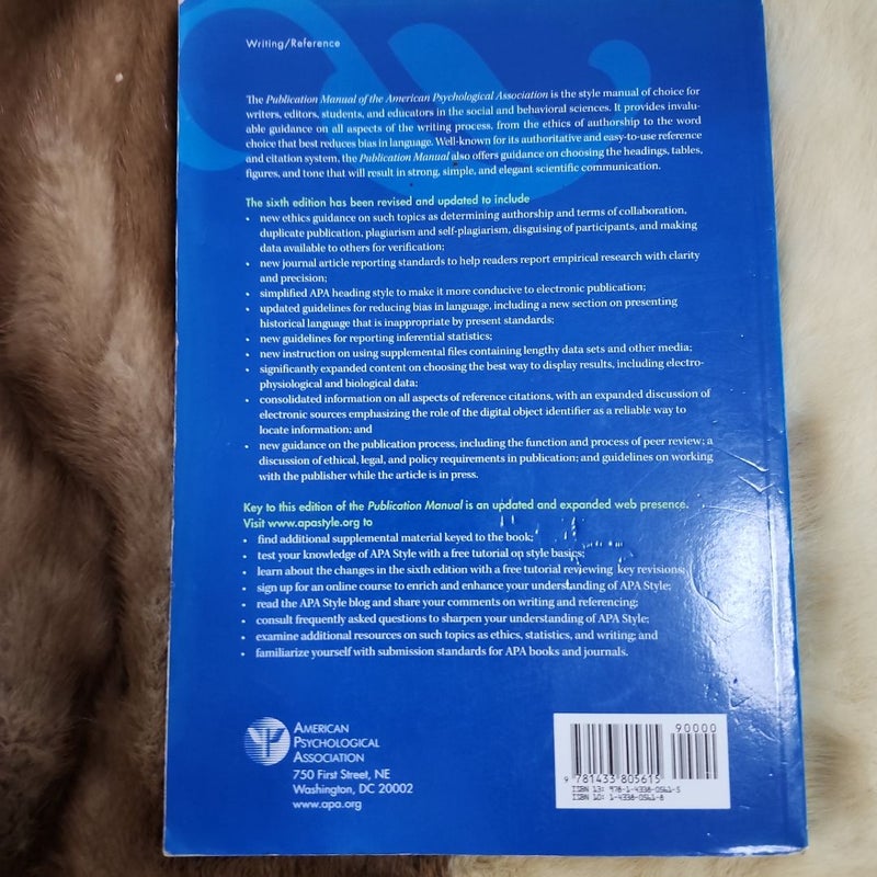 Publication Manual of the American Psychological Association