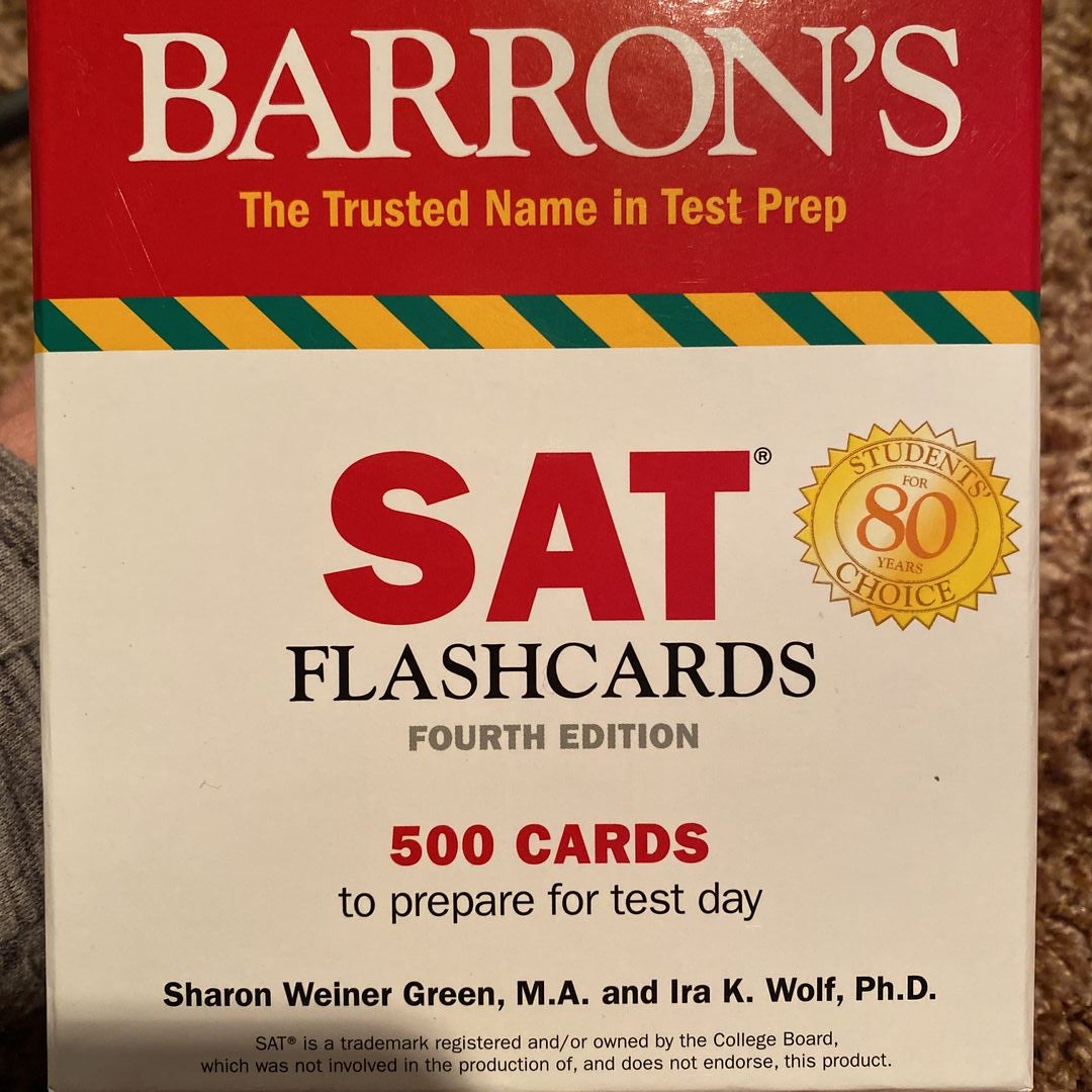  SAT Vocabulary Flashcards: 500 Cards Reflecting the