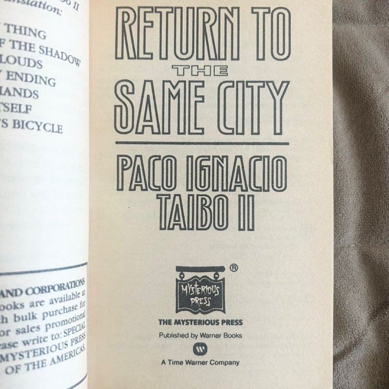Return to the Same City