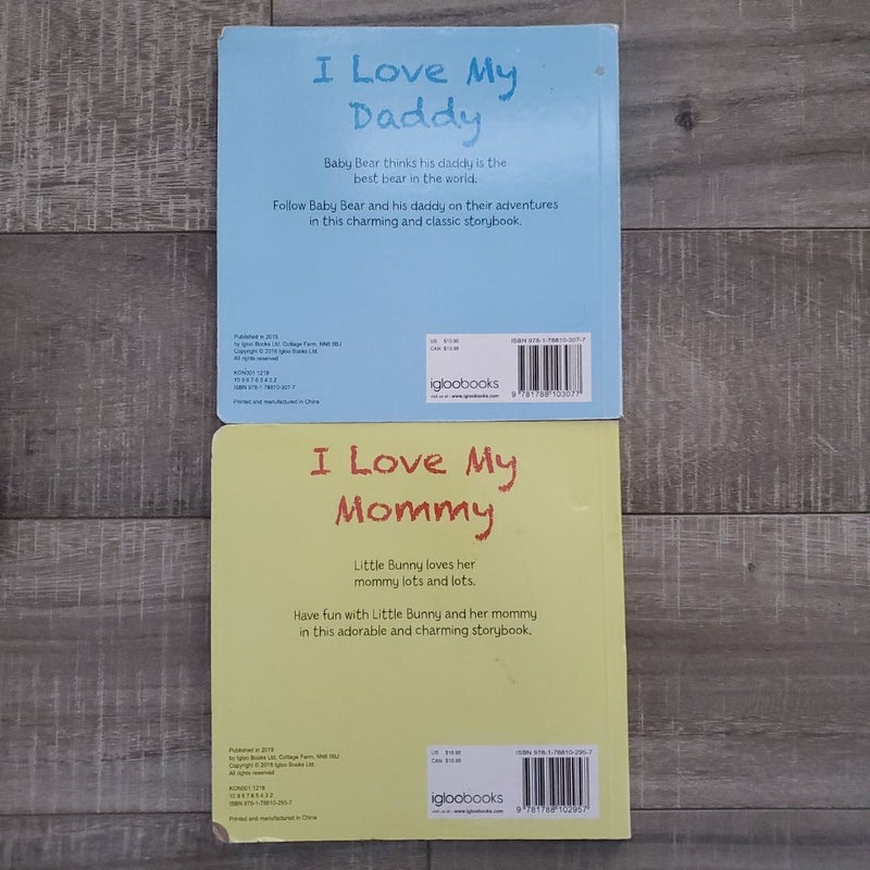 I Love My Daddy/Mommy Book Bundle