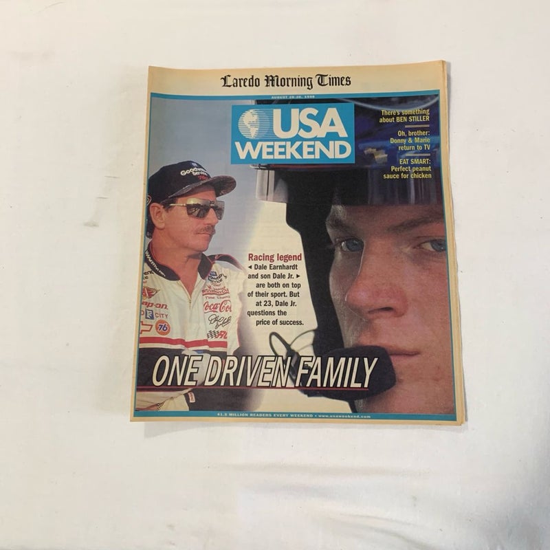 USA Weekend Vintage Dale Earnhardt “1 Driven Family” Issue August 1998 Magazine