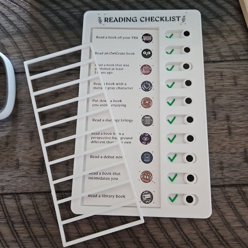 Reading Checklist 