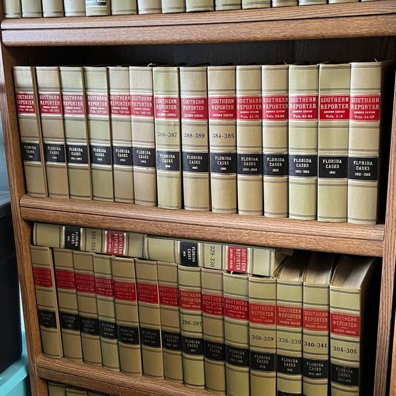 Southern Reporters 2d Series Law Books - 156 Volumes