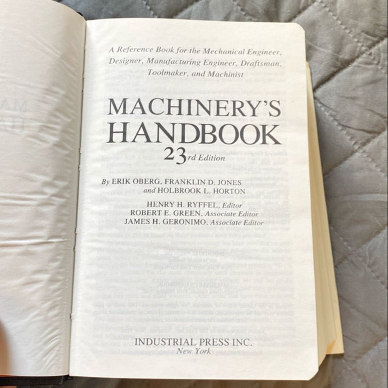 Machinery's Handbook