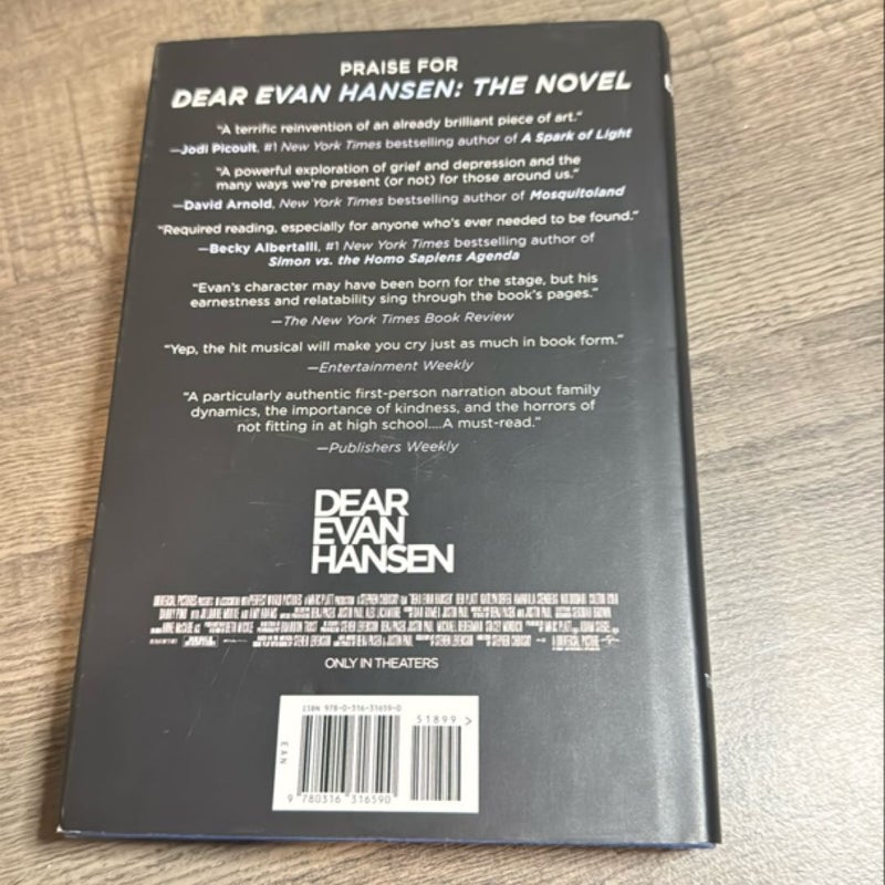 Dear Evan Hansen: the Novel